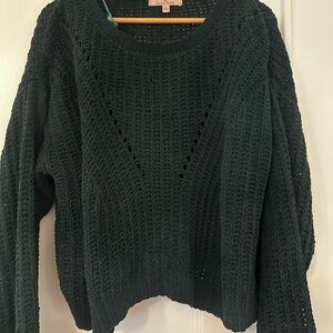 Love Tree Forest Green Knit Sweater